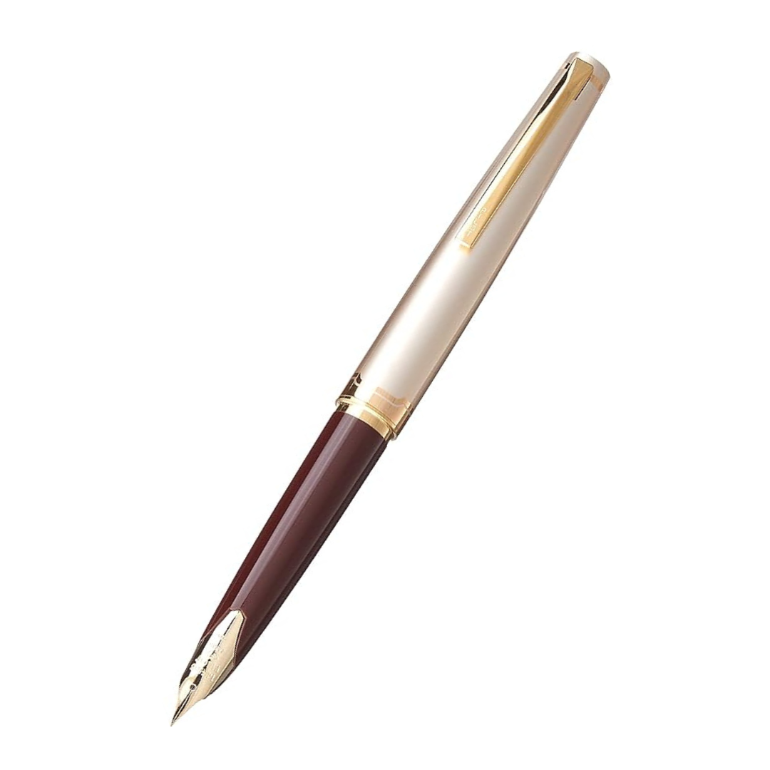 PILOT E95s Fountain Pen, Black Barrel with Gold Accents, Extra Fine Nib, Blue Ink (60836)