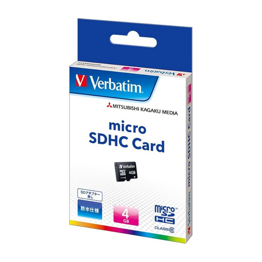 Verbatim MicroSDHC Card GB class6 memory card (without SD Adapter Waterproof) mhcn4grvz1