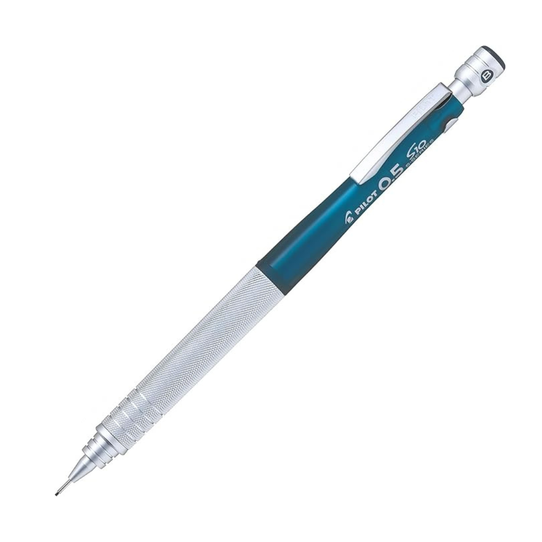 Pilot Mechanical Pencil S10, Transparent Green Body, 0.5mm Lead (HPS-1SR-TG5)