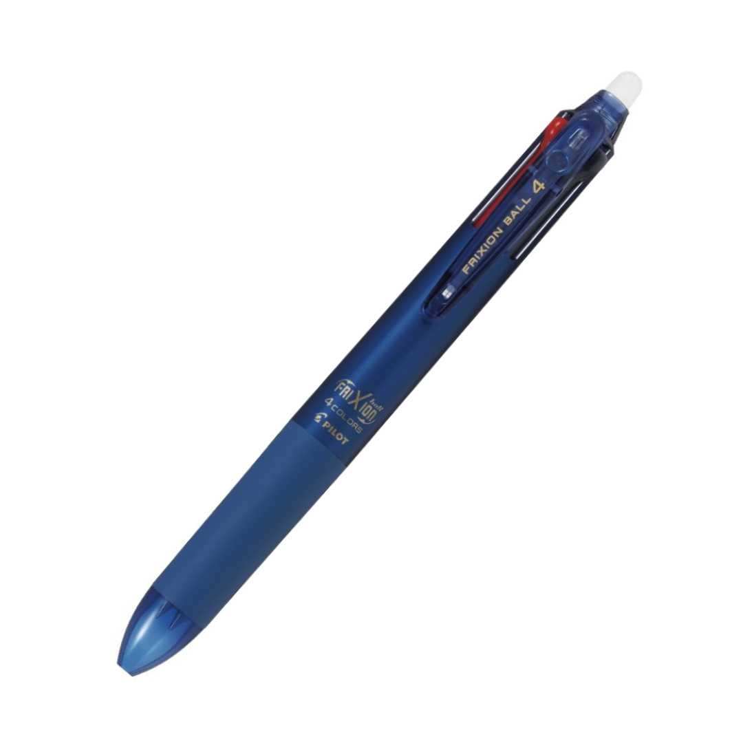 Pilot Gel Ink Erasable 4 Color Ballpoint Pen Frixion Ball 4 0.38 Blue Black PLKFB80UF-BB