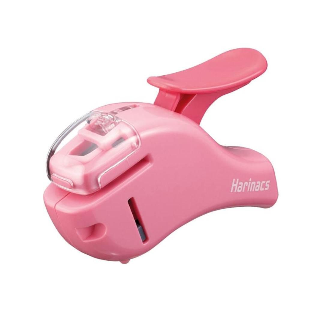 Kokuyo Stapleless Stapler Harinacs Compact Alpha, Pink (SLN-MSH305P)