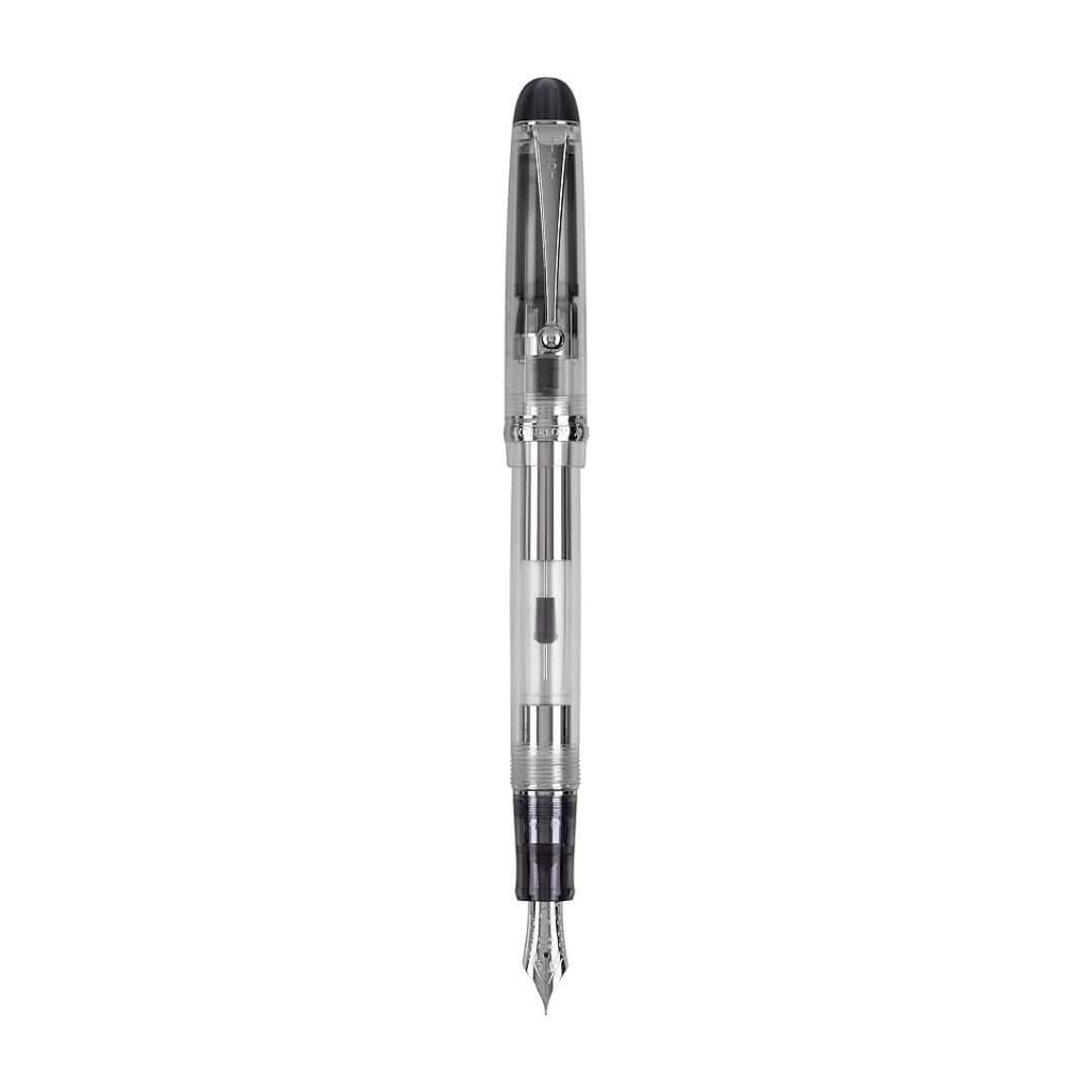 Pilot Custom 74 Fountain Pen, Black Smoke Barrel, Fine Nib (60855)