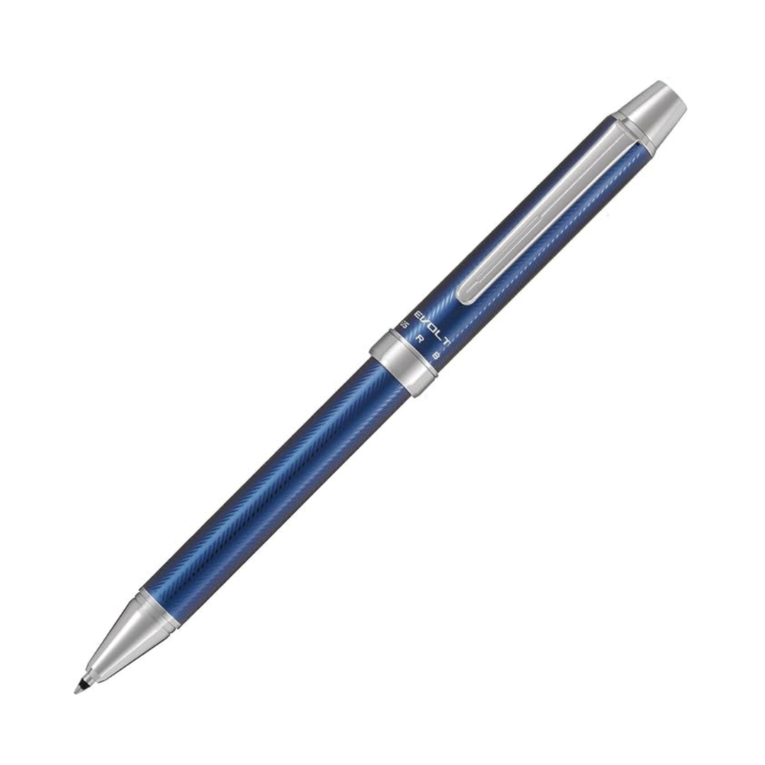 Pilot 2 Color 0.7 mm Ballpoint Multi Pen 0.5 mm Mechanical Pencil, Herringbone Gray Body (BTHE-150R-HGY)