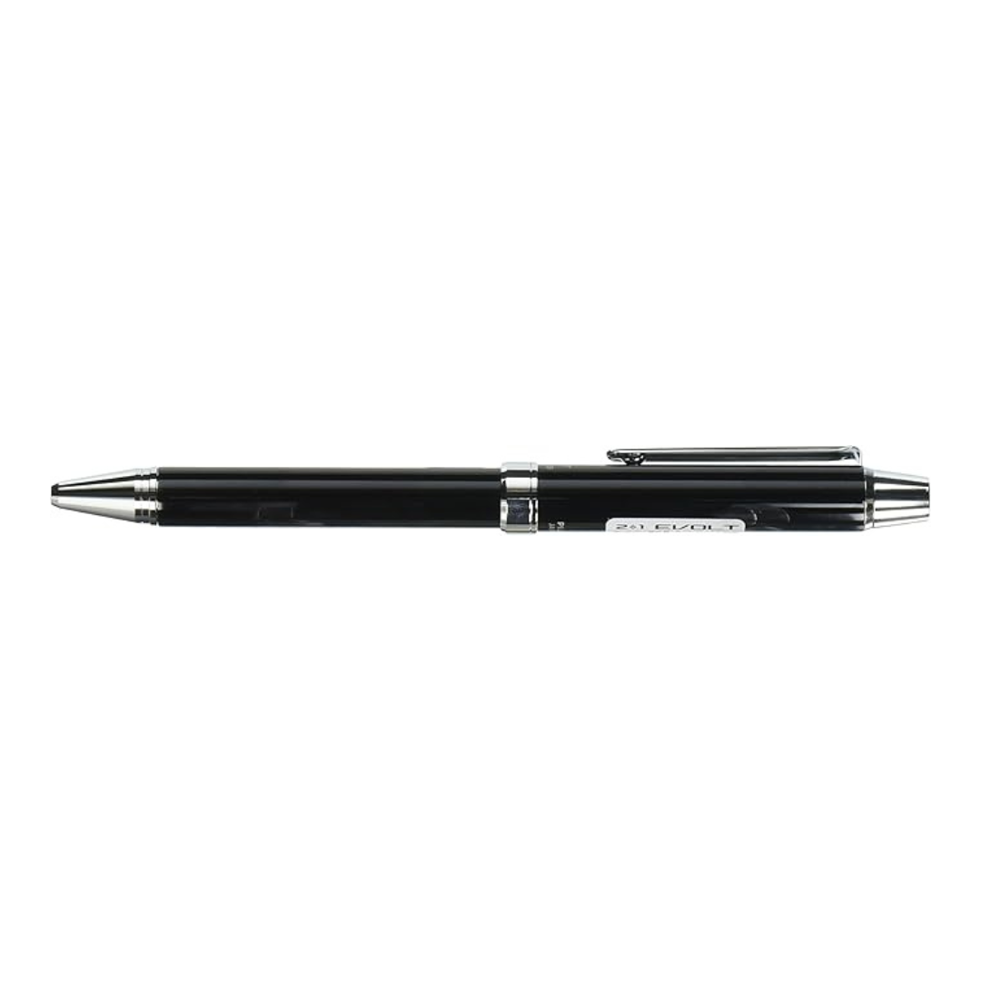 Pilot 2 Color 0.7 mm Ballpoint Multi Pen 0.5 mm Mechanical Pencil, Herringbone Gray Body (BTHE-150R-HGY)