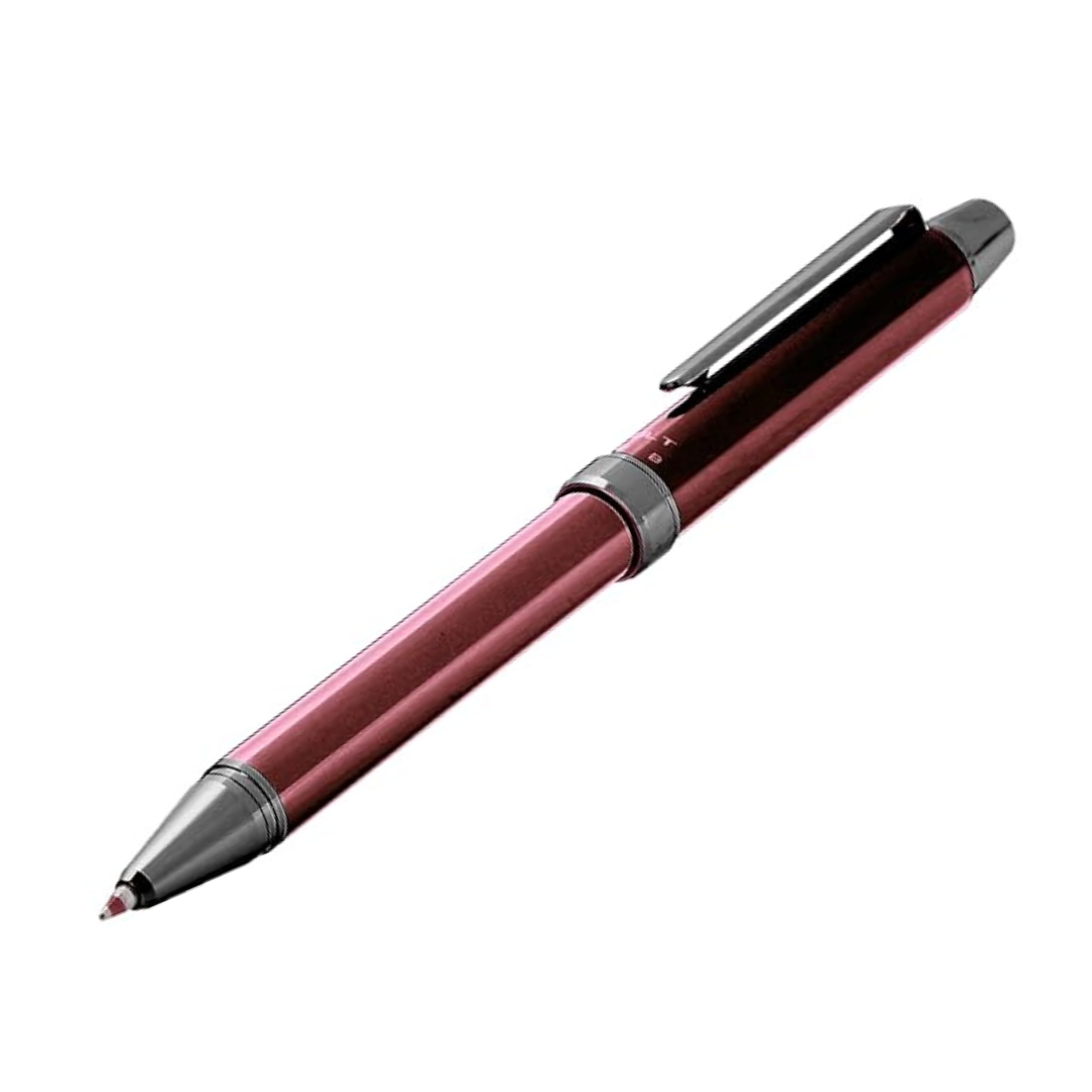 Pilot 2 Color 0.7 mm Ballpoint Multi Pen 0.5 mm Mechanical Pencil, Herringbone Gray Body (BTHE-150R-HGY)