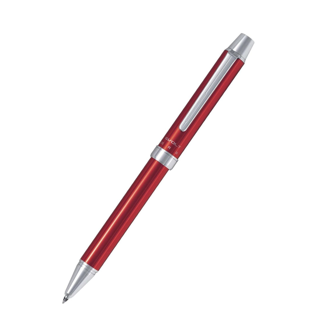 Pilot 2 Color 0.7 mm Ballpoint Multi Pen 0.5 mm Mechanical Pencil, Herringbone Gray Body (BTHE-150R-HGY)