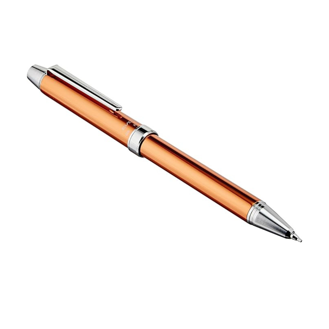 Pilot 2 Color 0.7 mm Ballpoint Multi Pen 0.5 mm Mechanical Pencil, Herringbone Gray Body (BTHE-150R-HGY)