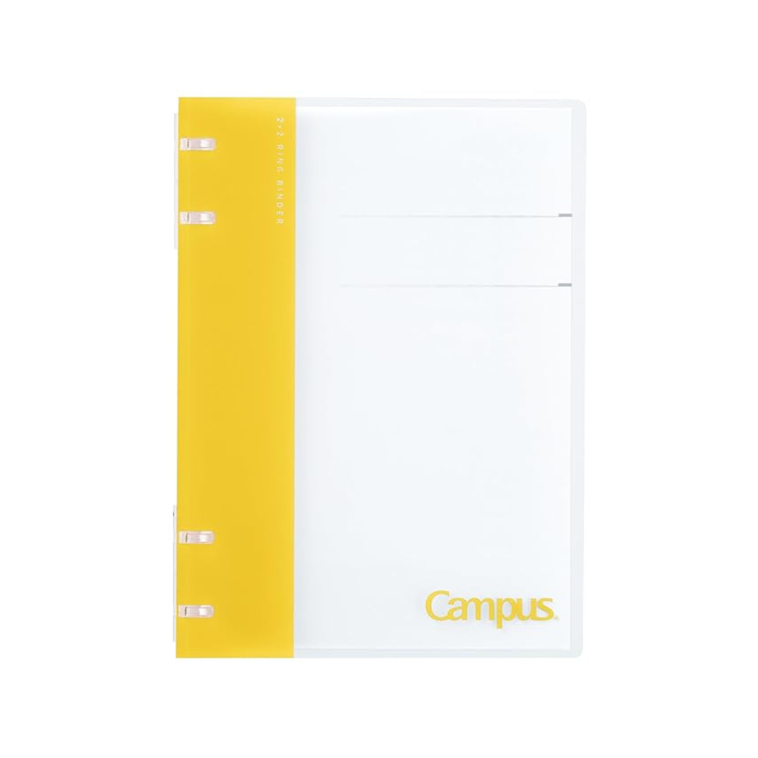 Kokuyo RU-NP704Y Loose Leaf Binder, B5, Campus Binder Notebook, 26 Holes, Yellow