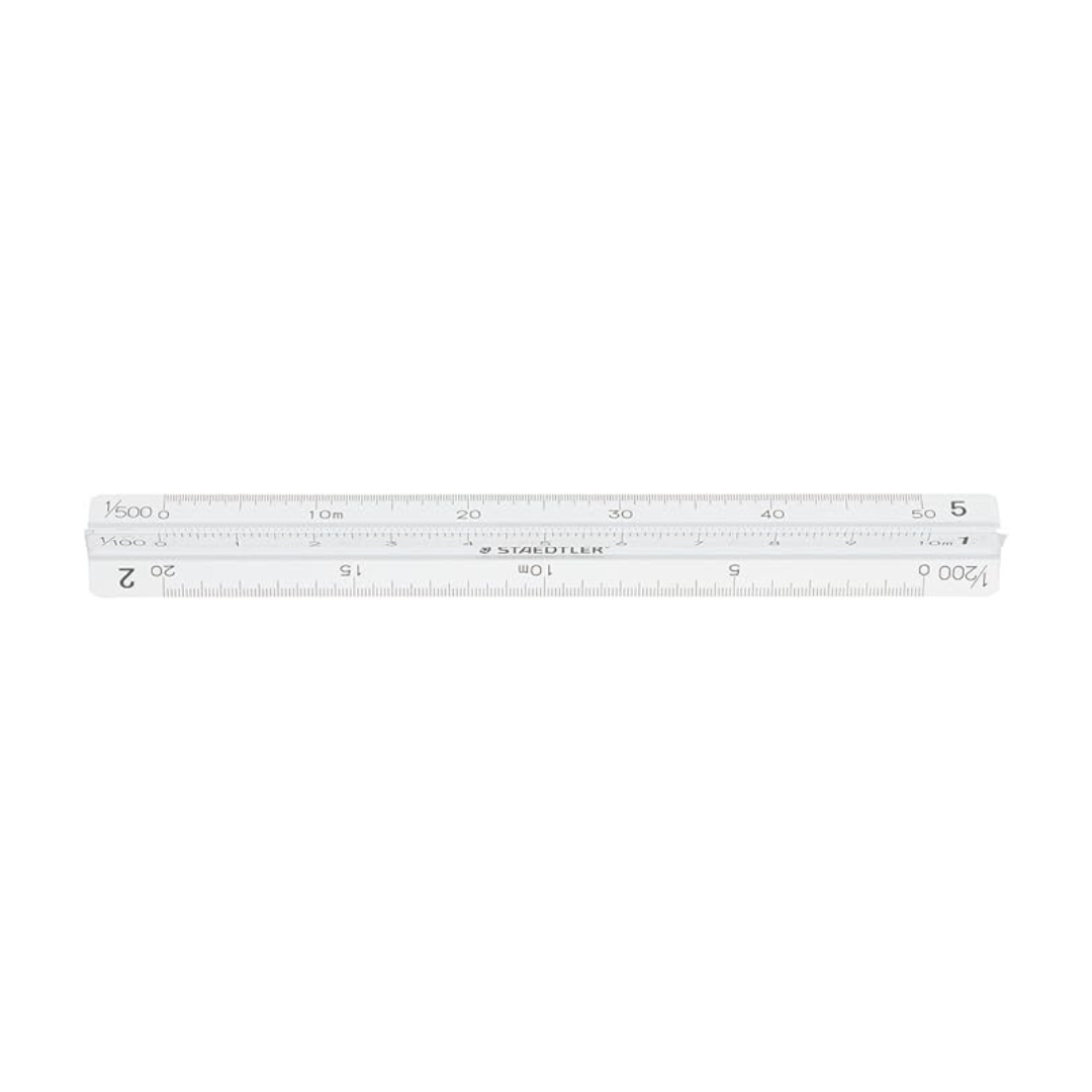 Staedtler Ruler Triangular Scale Aluminum General 987 10-11