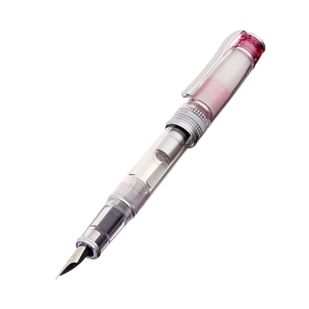 Pilot Prera Iro-Ai Calligraphy-Nib Transparent Pink Body Fountain Pen (FPRN-350R-TPCM)