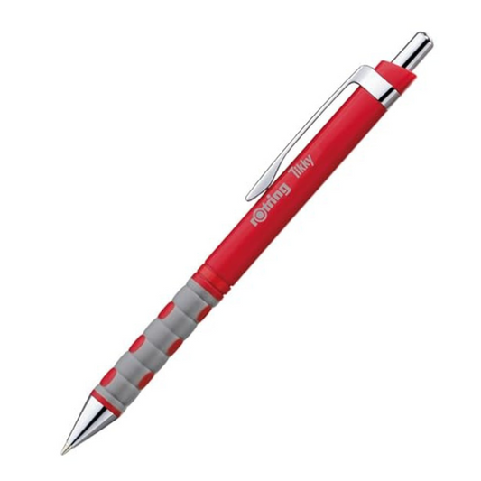 Rotring Tikky Ballpoint Pen, Medium Point, White Barrel, Black Ink (1904718)