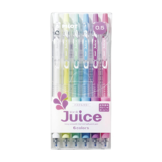 Pilot Juice Gel Ink Ballpoint Pen, 0.5mm, Pastel Colors (LJU60EF-6CP)