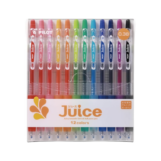 Pilot Juice Gel Ink Ballpoint Pen,0.38 Mm,12 Color Set (Lju120Uf-12C)