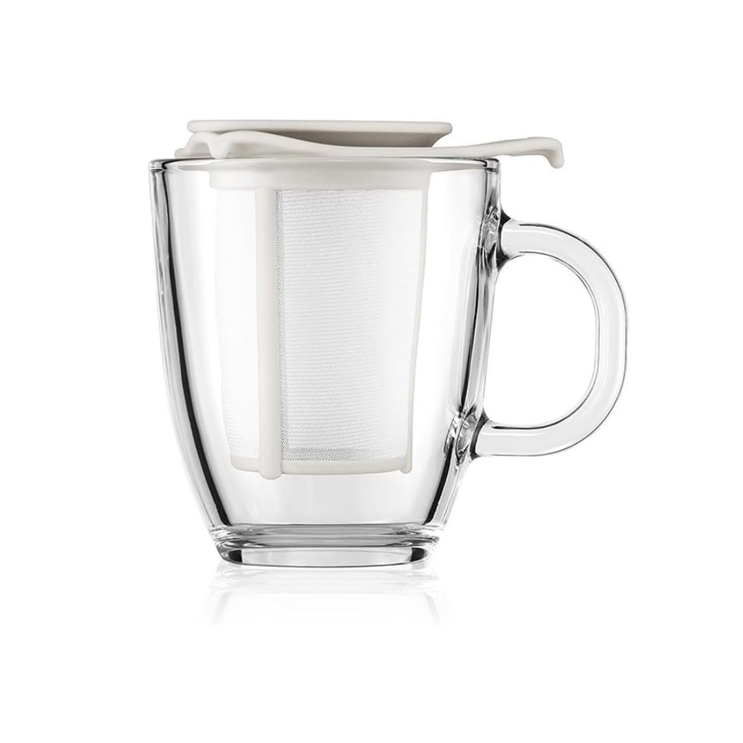 BODUM Teapot Tea Maker Yo-Yo Set Tea Filter Mug 350ml Black