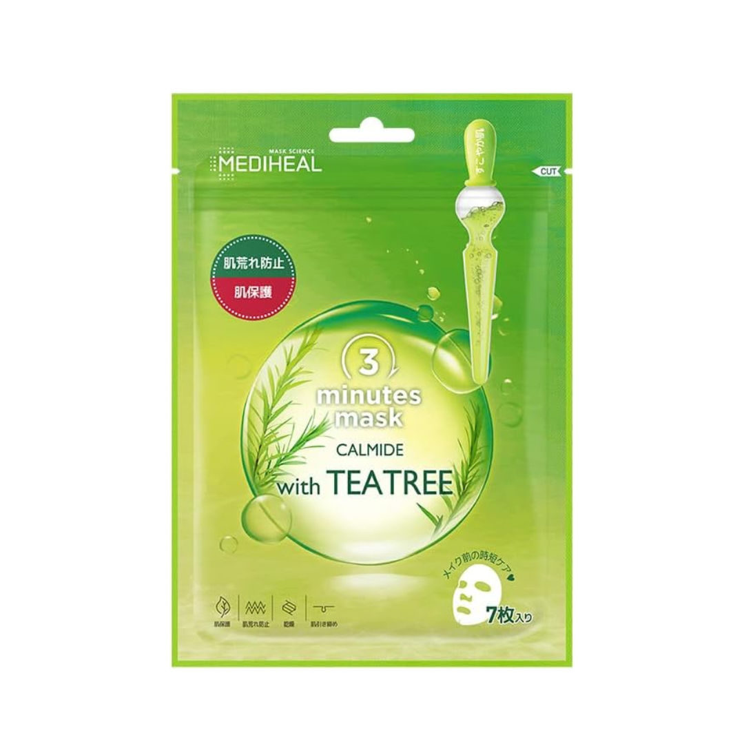 Mediheal, 3-Minute Sheet Mask (Pack of 7) (Carmide with TEA TREE)