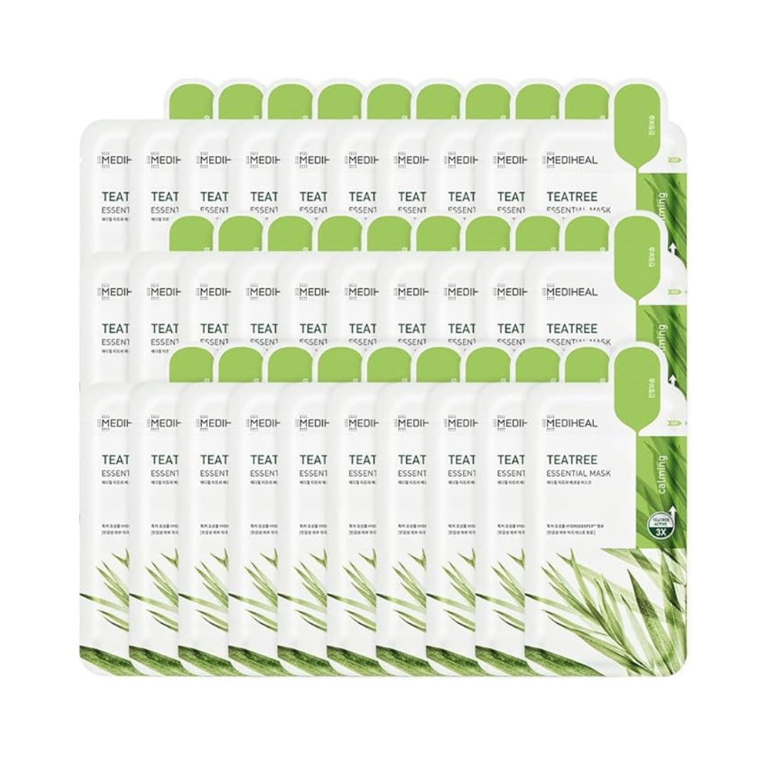 Mediheal Essential Mask (Tea Tree), 0.8 fl oz (24 ml) x 30 Sheets