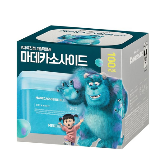 Mediheal Square Toner Pad (Madecassoside) 100 Sheets 6.7 fl oz (170 ml) + Smartphone Grip Sally Collaboration Planning, Square Facial Toner Pads