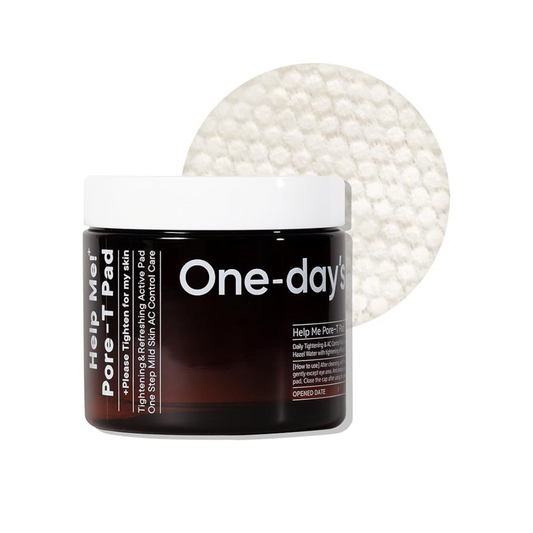 One-Day's You Help Me! + Pore-T Wiping Pads, 60 Sheets, Korean Cosmetics, Skin Care, Exfoliating Care, Pore Care, Toner Pads, Lotion, (Pore-T Pads)
