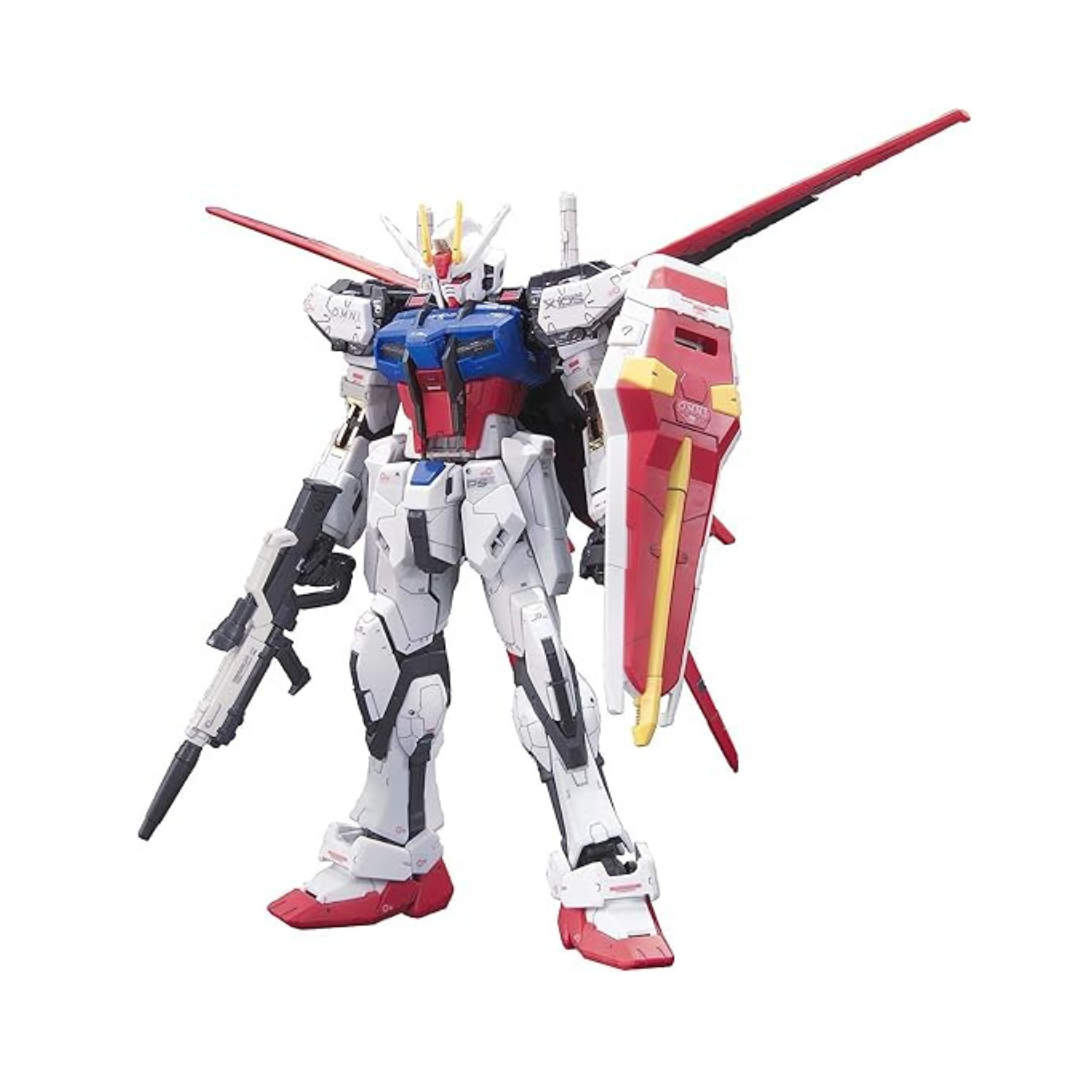 Bandai Spirits RG Mobile Suit Gundam SEED Ale Strike Gundam, 1/144 Scale, Color-coded Plastic Model