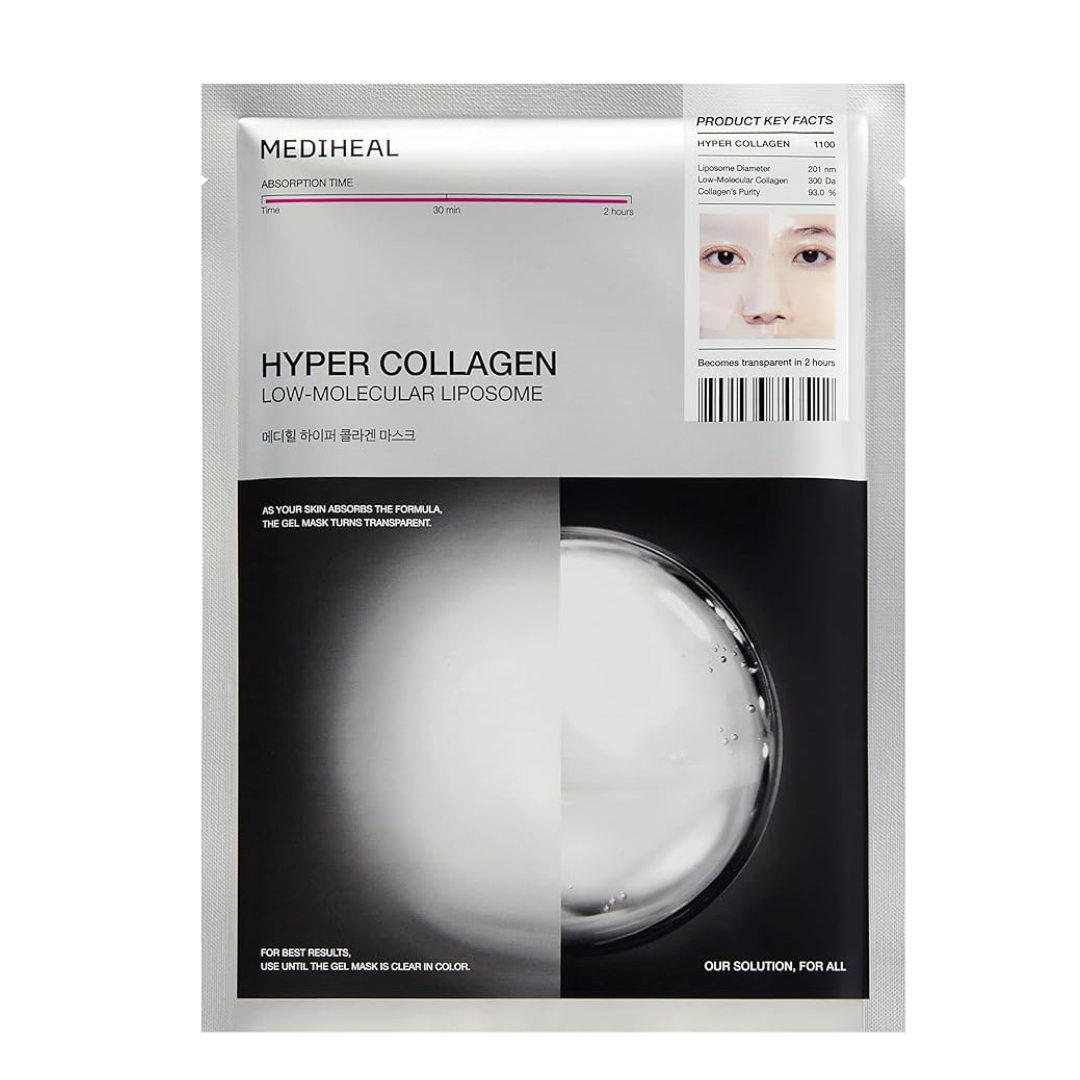 Mediheal Hyper Hyaluronate Mask x 32.8 ft (10 m) Moisturizing, Glossy Care, Dry Skin, Non-sticky, Moist Korean Pack, Korean Cosmetics, Gel Mask