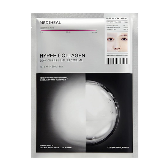 Mediheal Hyper Hyaluronate Mask x 32.8 ft (10 m) Moisturizing, Glossy Care, Dry Skin, Non-sticky, Moist Korean Pack, Korean Cosmetics, Gel Mask