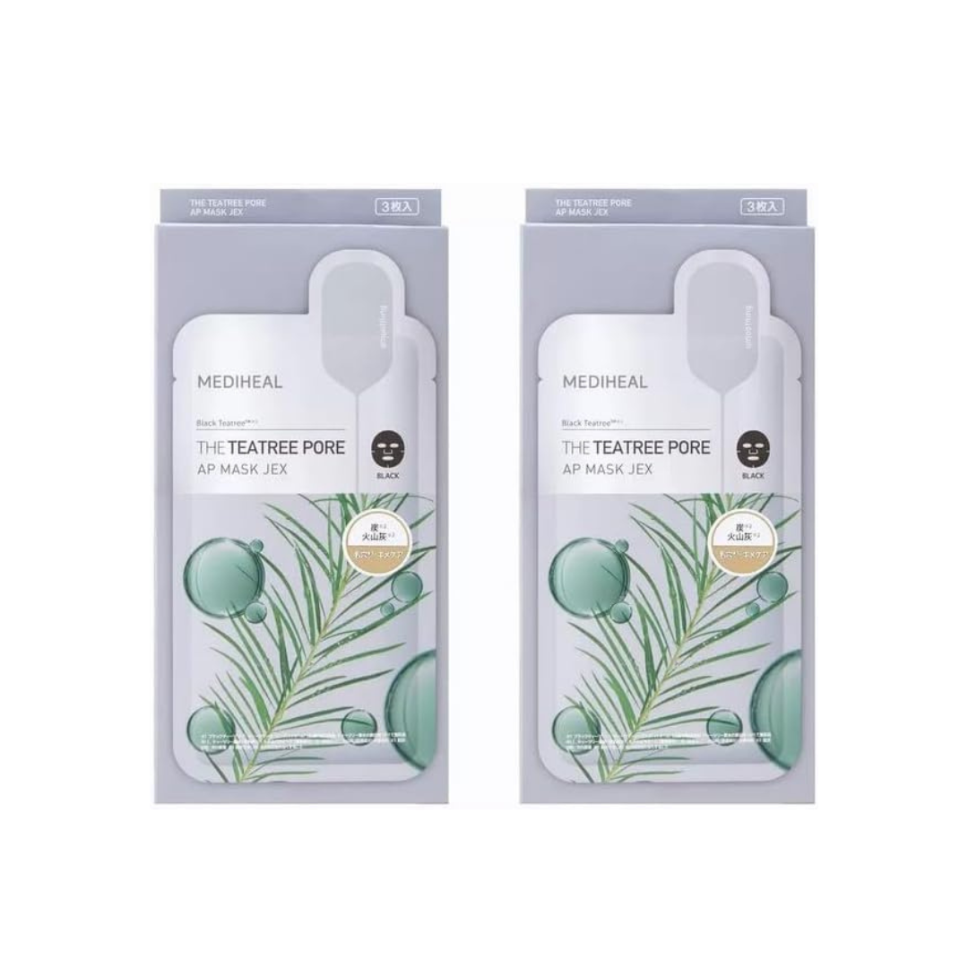 Mediheal The Tea Tree Pore AP Mask JEX 3 Sheets x 2 Packs