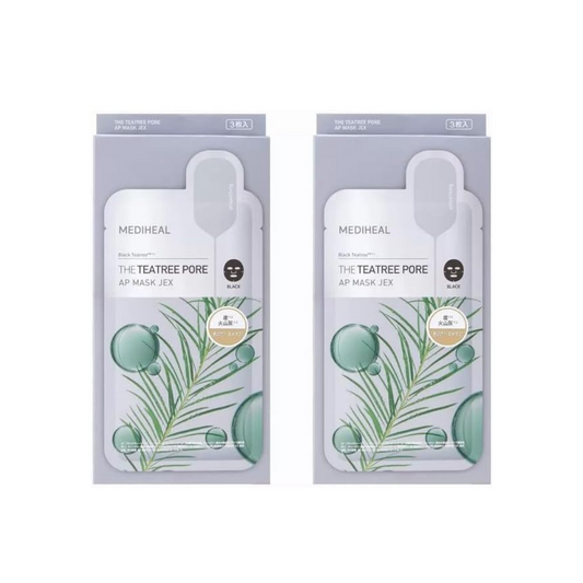 Mediheal The Tea Tree Pore AP Mask JEX 3 Sheets x 2 Packs