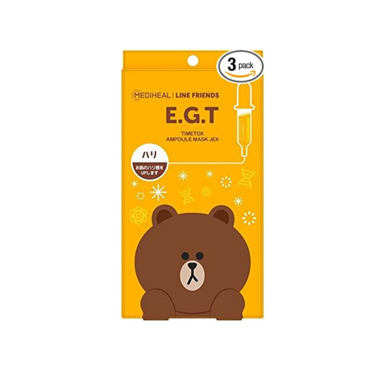 Mediheal E. G. T Face Mask Pack of 3 (Henna, Moisturizing, 整 Skin, Professional Beauty Mask)