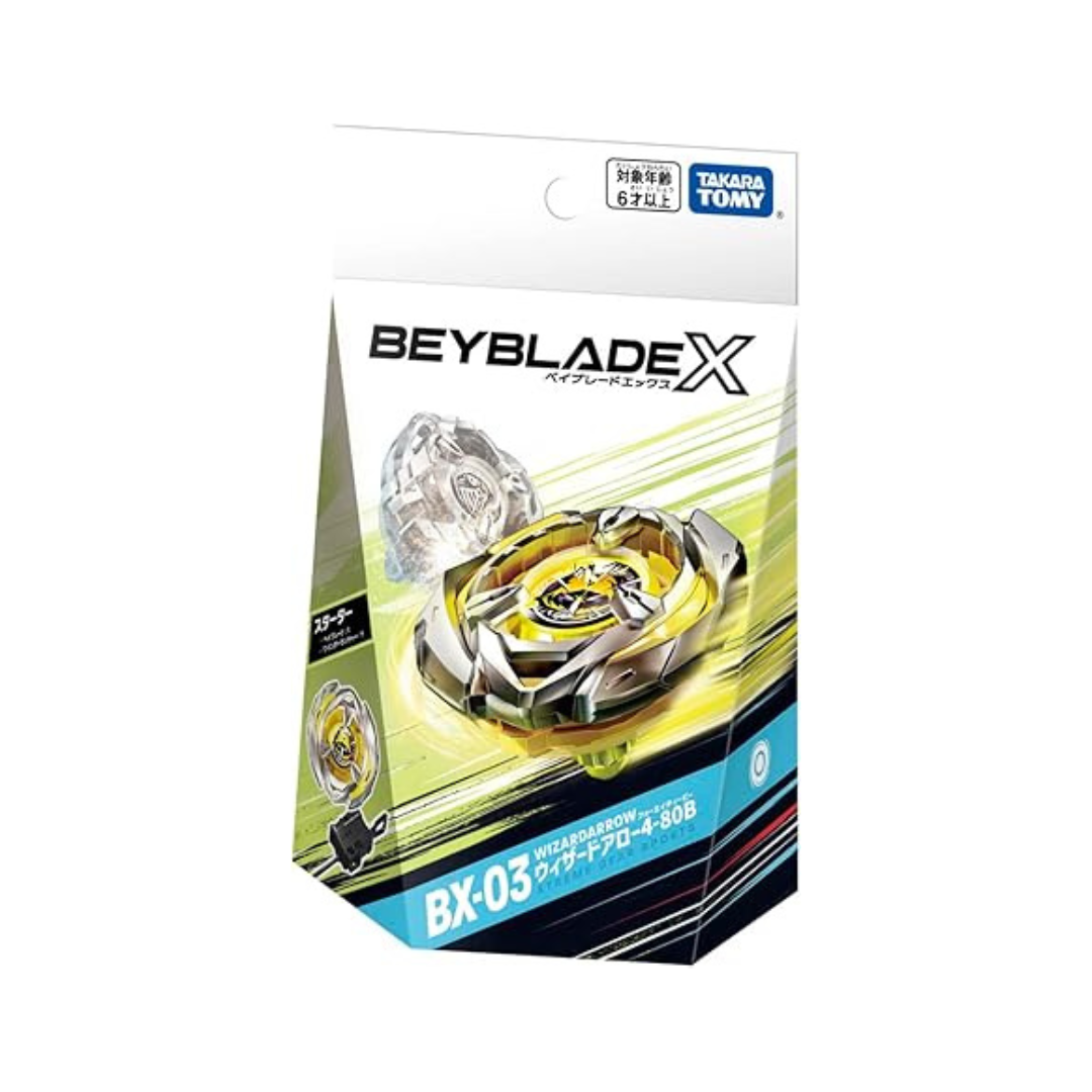 Takara Tomy Beyblade X BX-03 Starter Wizard Arrow 4-80B – Unbox Japan