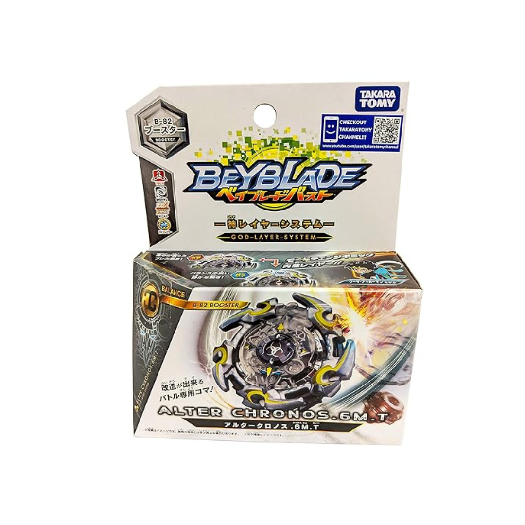 Beyblade Takara Tomy Burst B-82 Booster Alta Chronos.6M.T Spinning Top - Multi Color