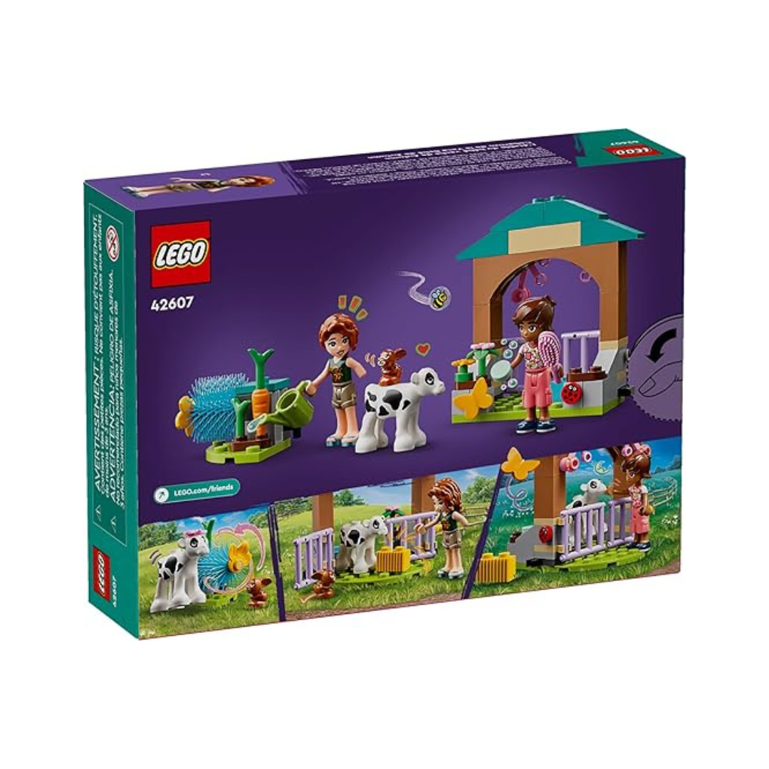 LEGO Friends Autumn’s Baby Cow Shed Farm Animal Toy Playset with 2 Mini-Dolls, Calf and Bunny Figures, Gift for Girls and Boys Ages 5 Years Old and Up, 42607