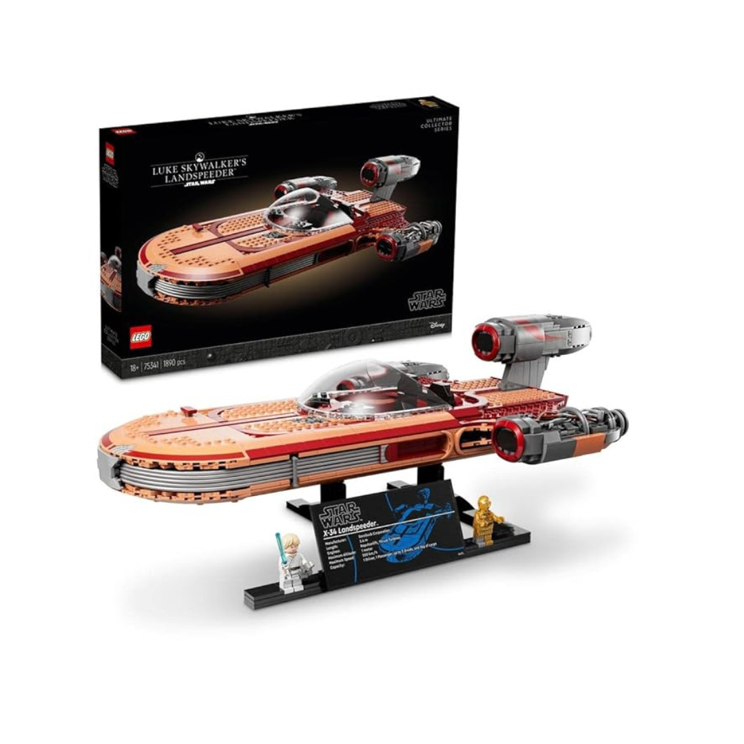 LEGO Star Wars Luke Skywalker’s Landspeeder 75341 Building Kit (1,890 Pieces)