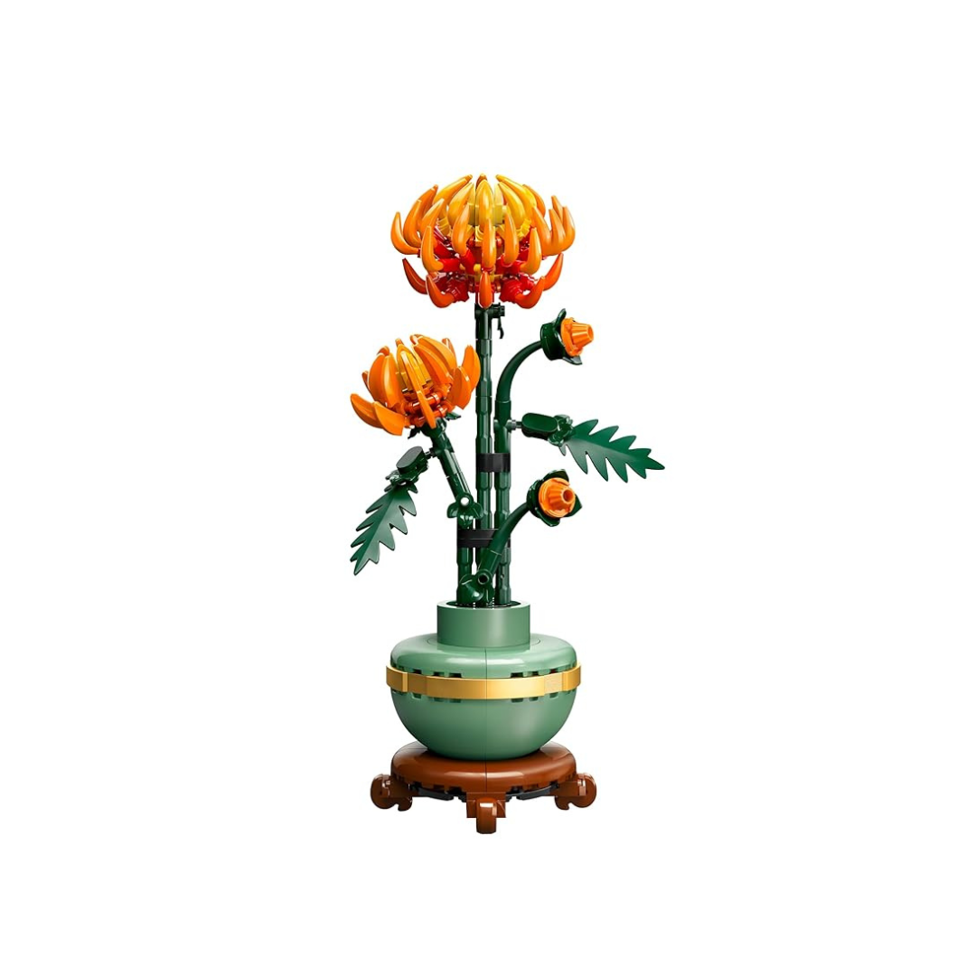 LEGO Icons Chrysanthemum Flower Decor Building Set 10368 Building Blocks for 18+ Gift