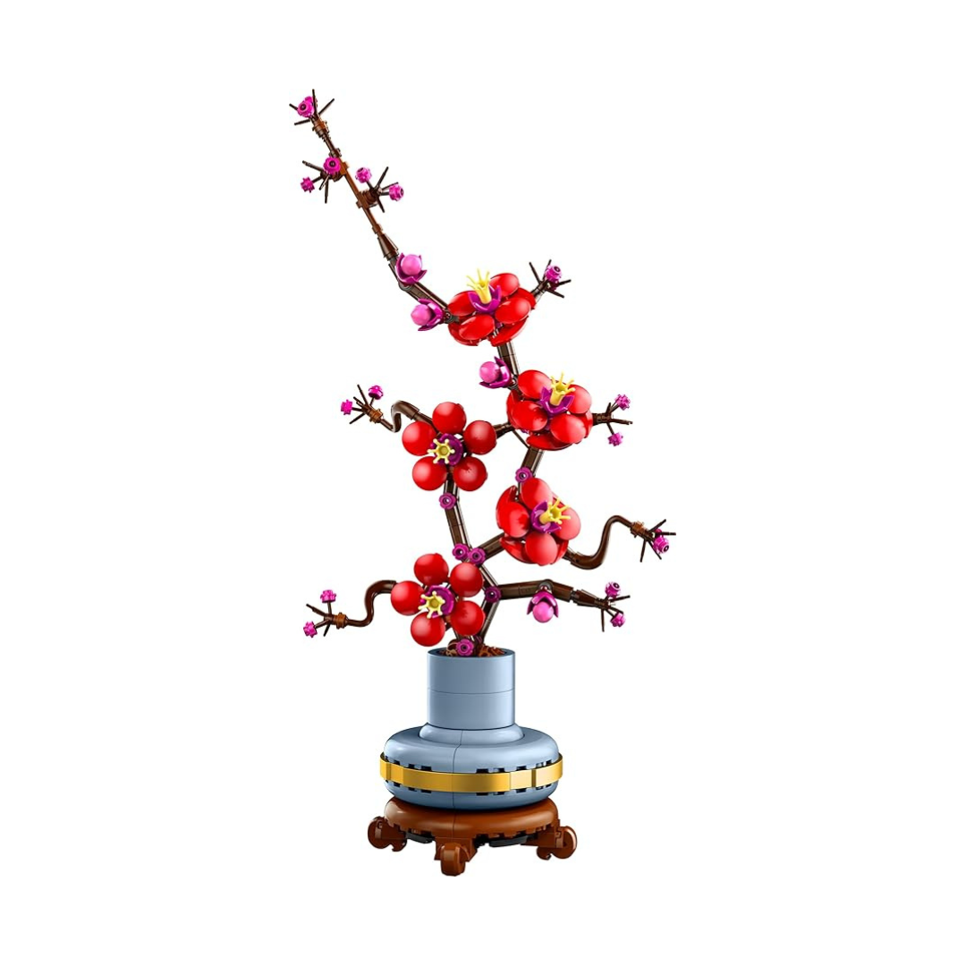 LEGO Icons Plum Blossom Flower Decor Display Set 10369 Building Blocks for 18+ Gift