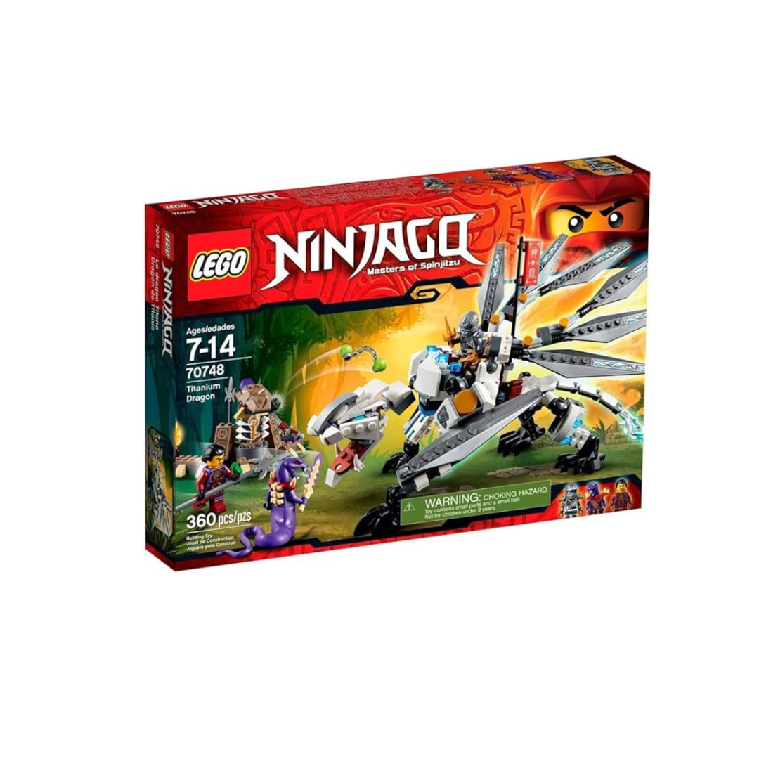 LEGO Ninjago Titanium Dragon Building Block Toy,Multi Color, 360 Pcs