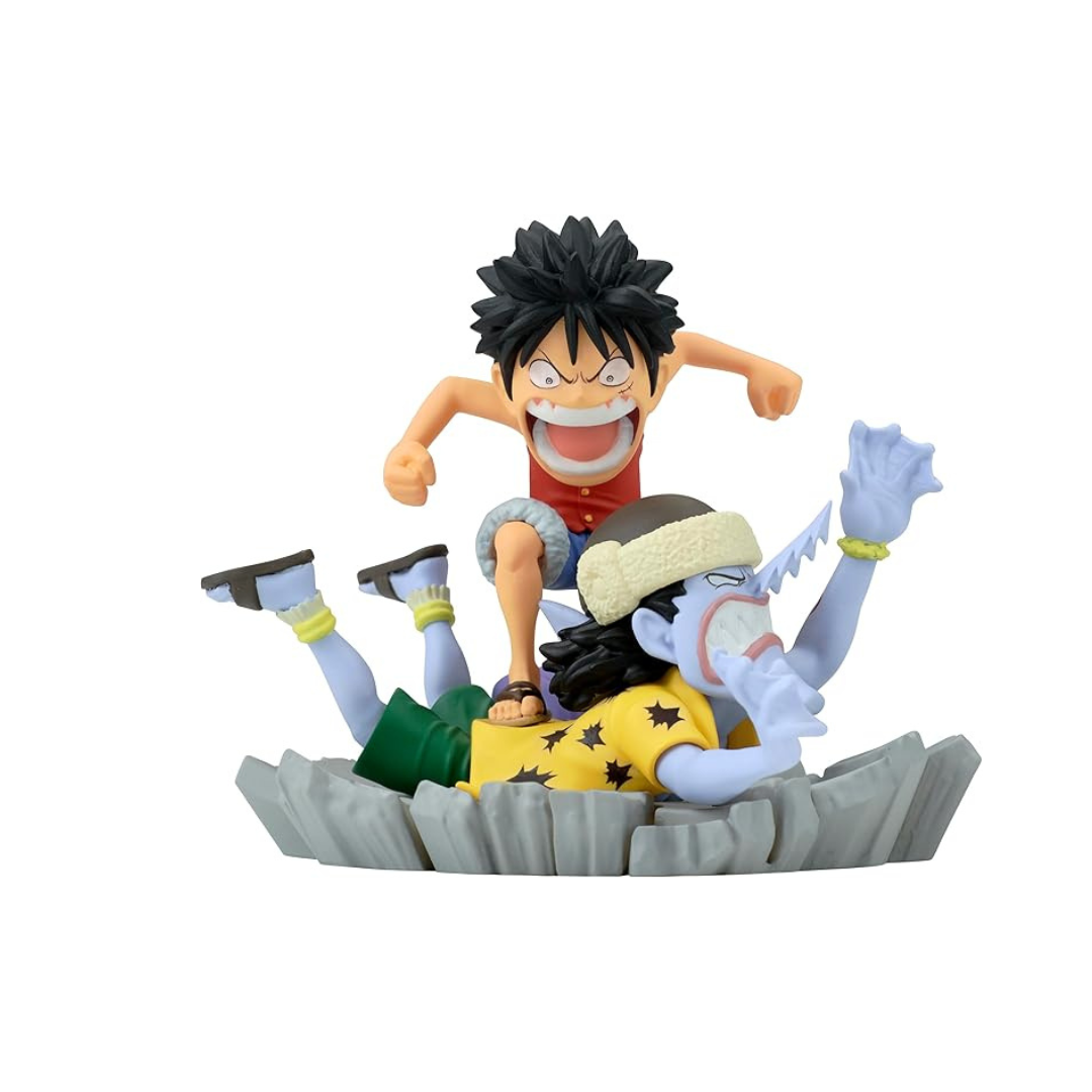 Banpresto One Piece World Collectible Figure, Log Stories Luffy vs Aaron One Piece Log Story Monkey D. Luffy vs Arlong Bandai Spirits World Collectible Figure