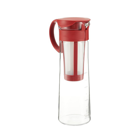 Hario Mizudashi Cold Brew Coffee Pot, Red, Glass, 1 liter