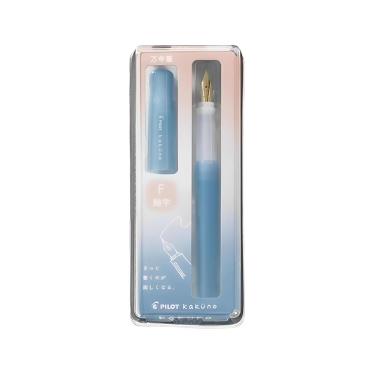 PILOT Pilot Fountain Pen, Kakuno, Mudoromi Color Series (Light Blue, Fine F)