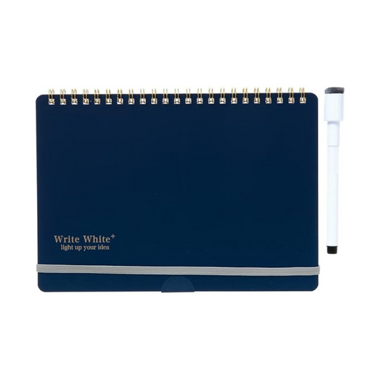 Gakken Sta:Full BD12014 Whiteboard Notebook, Write White Plus, A5, Navy
