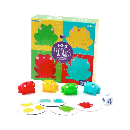 Gakken_1-2-3 FROGGIES A10907 Game of Remembering Numbers and Colors (Age:3 Years and Up)