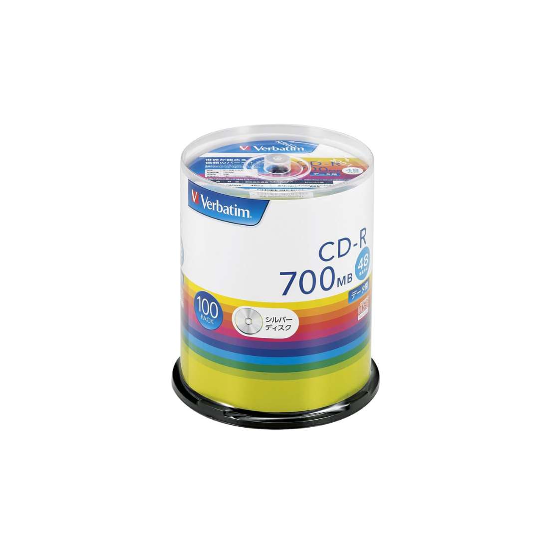 Verbatim SR80FC100SV1 Single Record CD-R 700MB 100 Sheets Silver Disc 48X