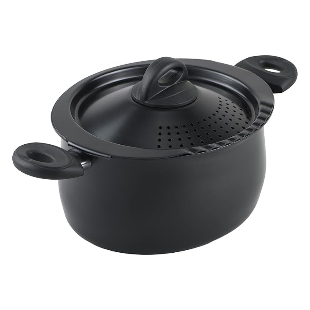 Bialetti Pasta Pot Medium Black BPPPFMN