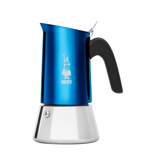 Bialetti Venus Blue for 4 Cups, Stainless Steel Model, Direct Fire Type