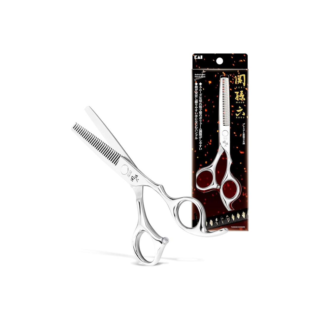 Kai KAI Seki Magoroku Premium Haircut Scissors All Stainless Steel Forged Smooth Sharp HC3557