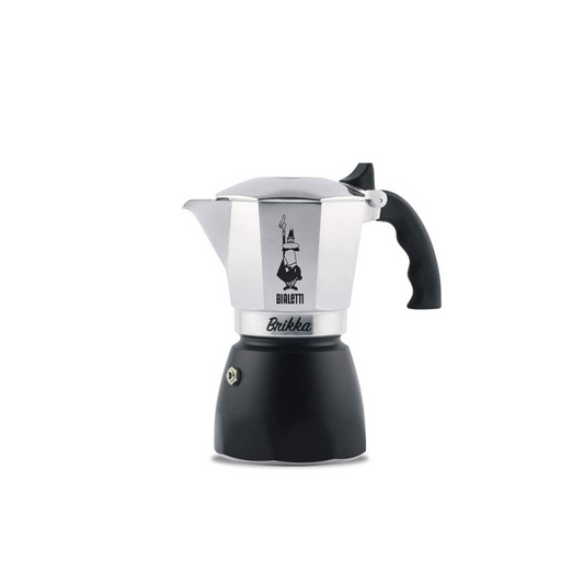 Bialetti Silver 4-Cup Fireside Espresso Maker Bricca 6784