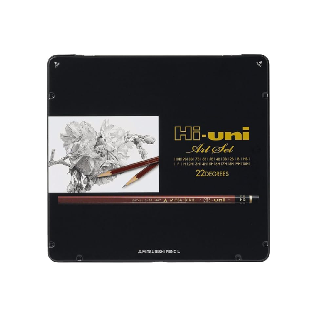 Uni Mitsubishi Pencil HUAS High-Uni 22-Piece Art Set