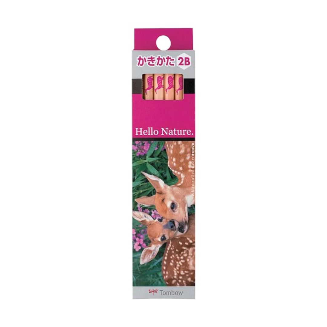 Tombow KB-KHNSO2B Hello Nature Children's Soft Lead Pencils, 2B, Sea Otter, 1 Dozen