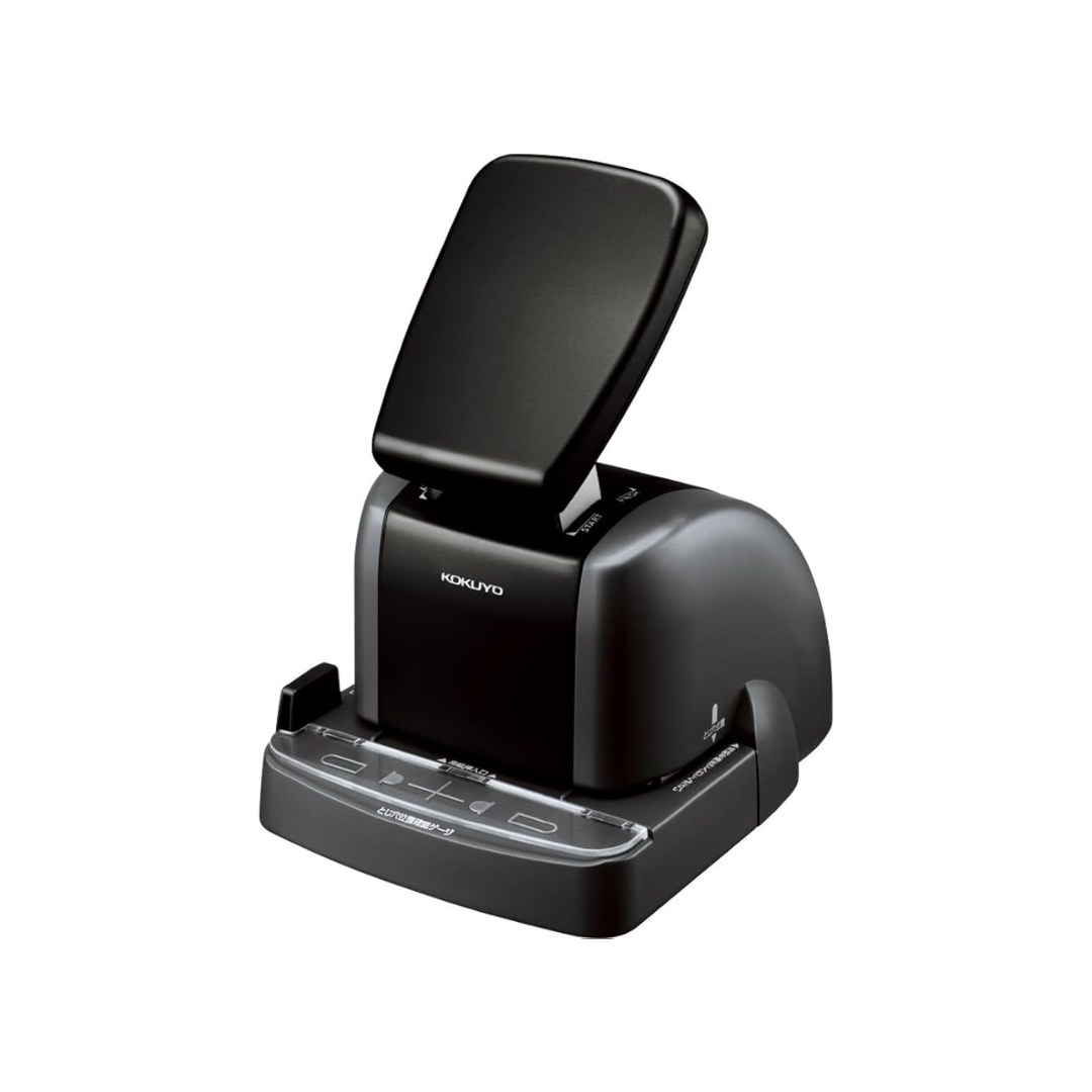 KOKUYO Stapleless Stapler, Tabletop, Black, SLN-MSP110D
