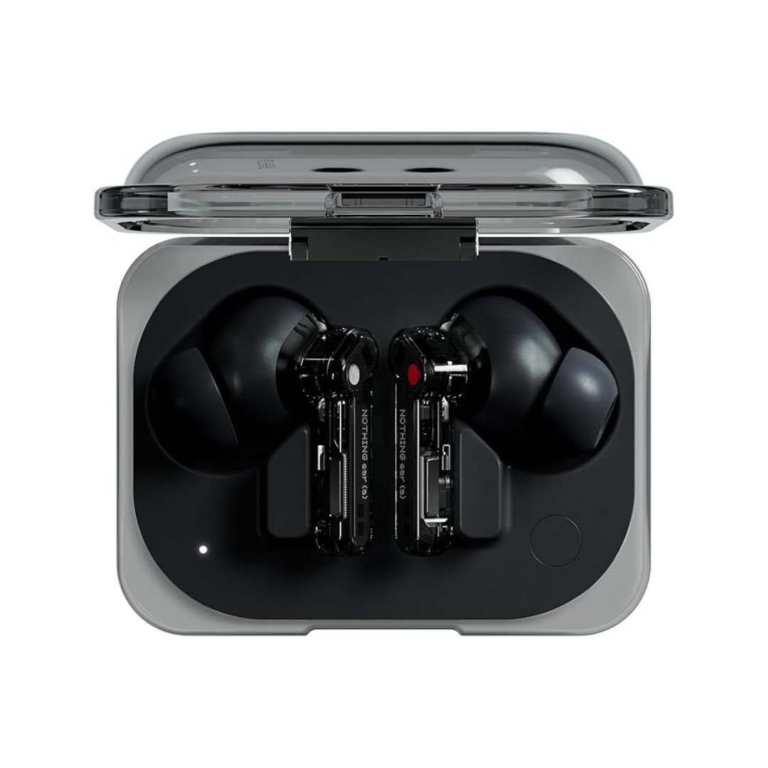 Nothing Wireless Earphones (a) Noise Cancelling/ChatGPT Compatible/Bluetooth/Up to 40.5 Hours of Use/Lightweight/Outsound Capture/High Resolution(Black)
