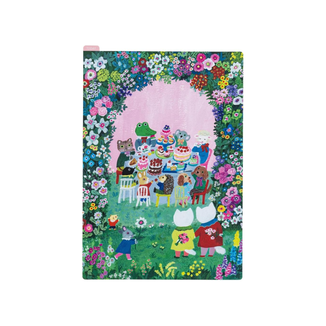 Hobonichi Yumi Kitagishi/Almost Hinichi aji, in the garden, For Cousin Size, Notebook Accessory